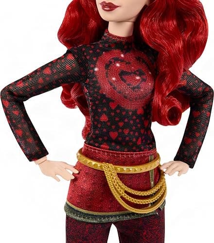 Mattel Disney Descendants: Wicked Wonderland Fashion Doll 2-Pack, Red & Max with Movie-Inspired Clothing, Cat Animal Friend & Pocketwatch Accessory (Amazon Exclusive) thumbnail 3