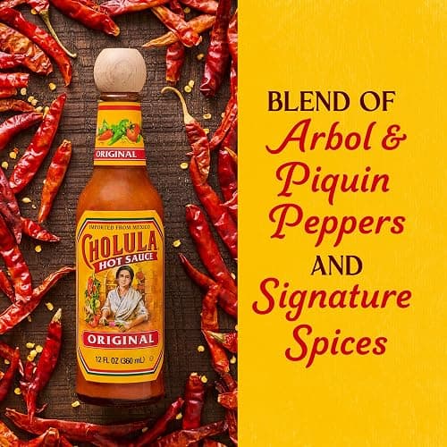 Cholula Hot Sauce, Original, Product of Mexico, Blend of Arbol & Piquin Peppers with Signature Spices for Eggs, Rice, Tacos, Huevos Rancheros & More, 12 fl oz thumbnail 12
