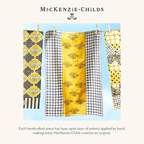 MACKENZIE-CHILDS Cotton Dish Towel, Cute Decorative Kitchen Dish Towel for Cleaning and Home Decor, Queen Bee Woven thumbnail 6