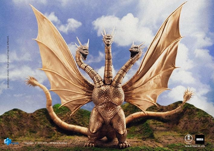 Godzilla vs. King Ghidorah - King Ghidorah Exquisite Basic Series Previews Exclusive Action Figure thumbnail 10