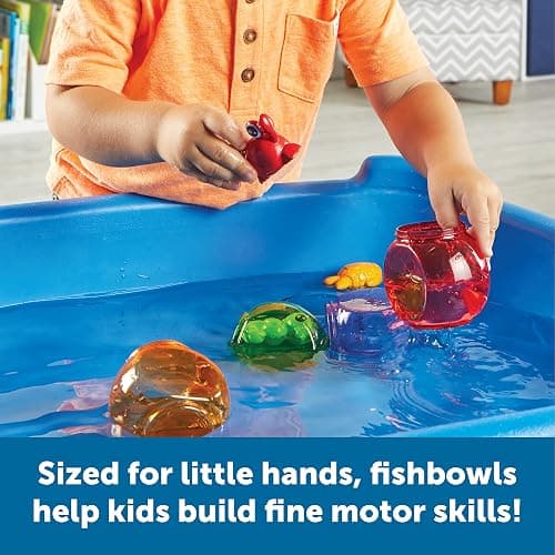 Learning Resources Peekaboo Fishbowl Friends - Counting and Fine Motor Skills, Water and Bathtub Toys, Toddler Games, Preschool Activities, Math Manipulatives, Gifts for Boys and Girls thumbnail 5
