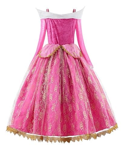 JerrisApparel Girls Pink Princess Costume Halloween Cosplay Party Dress up thumbnail 3