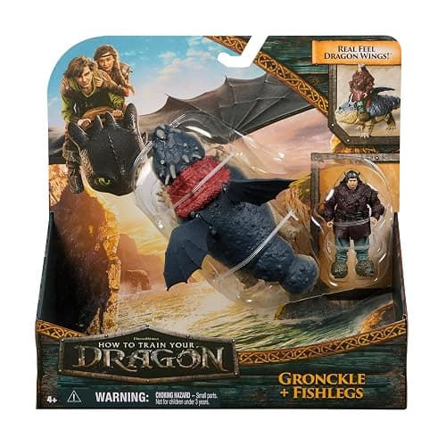 DreamWorks Dragons, How to Train Your Dragon, Gronckle & Fishlegs, Viking Duo Action Figures, Kids Toys for Boys Ages 4 and up thumbnail 4