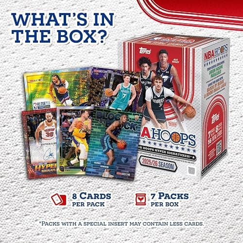 2025-26 Topps Hoops NBA Basketball - Factory Sealed - Value Box thumbnail 9