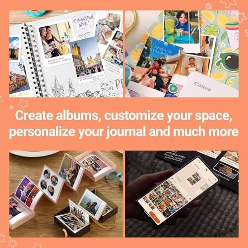 Canon SELPHY QX20 Wireless Compact Photo Printer, Dye‑Sublimation Color Printing, Prints 2.1x3.4/2.7x2.7 Card & Square Sizes, Built‑in Battery & Wi‑Fi, Portable Travel & Selfie Printer, White thumbnail 3