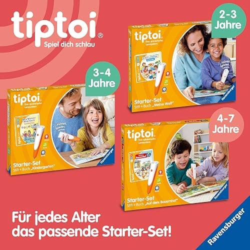 Ravensburger tiptoi Stift und Wörter-Bilderbuch Kindergarten - Lernspielzeug für Kinder ab 3 Jahren - Stylus mit überragender Audioqualität, Akku und Soft-Grip-Hülle - Grün, Orange, Silber - 00113 thumbnail 8