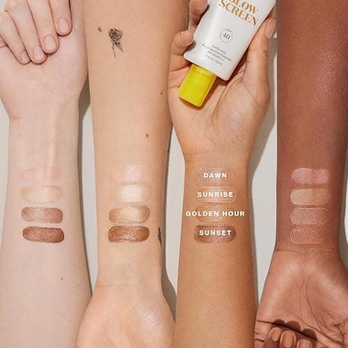 Supergoop! Glowscreen (SPF 40) - 2.5 fl oz - Glowy Primer + Broad Spectrum Sunscreen - Adds Instant Glow - Helps Filter Blue Light - Boosts Hydration with Hyaluronic Acid, Vitamin B5 & Niacinamide - 2.5 Fl Oz (Pack of 1) - Sunrise thumbnail 8