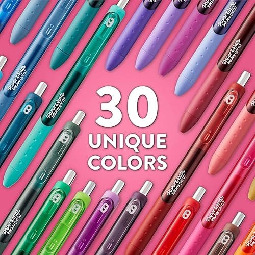 Paper Mate Colorful Gel Pens - InkJoy Gel Pens Assorted Medium Point (0.7). Perfect for Vibrant Colored Writing and Sketching with Paper Mate InkJoy 14 Count thumbnail 6