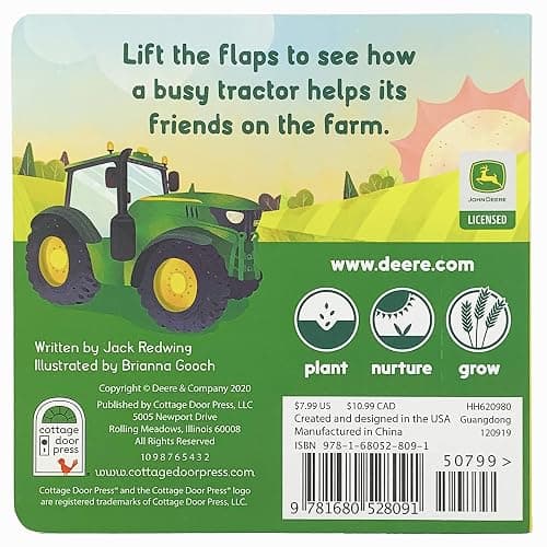 John Deere Kids Farm Friends Lift-a-Flap Board Book - Busy Tractor Helps Its Friends on the Farm thumbnail 12