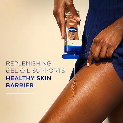 Vaseline Intensive Care Cocoa Radiant for Glowing Skin Body Gel Oil Made with Pure Cocoa Butter + Replenishing Oils 6.8 fl oz thumbnail 6