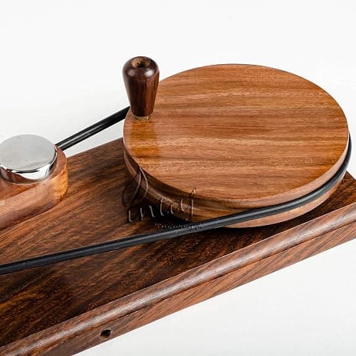 INTAJ Rosewood Yarn Winder - Large Capacity 16 oz Wooden Winder for Knitting & Crocheting - Handcrafted Heavy Duty Natural Rosewood Ball Winder - Table Top Wood Yarn Swift and Ball Winder thumbnail 5