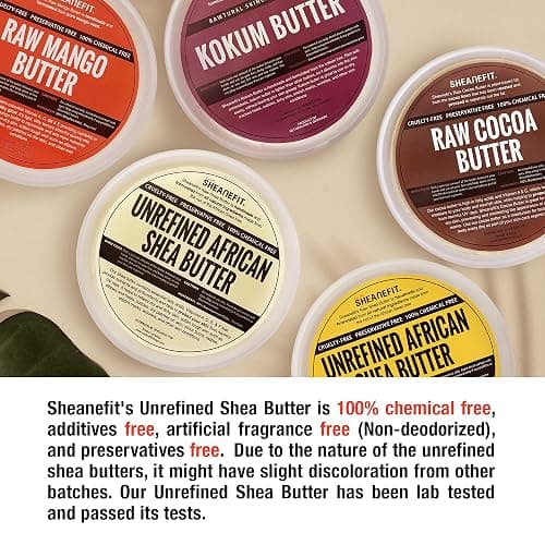 Sheanefit Raw Unrefined African Shea Butter, Natural Body Butter, Soft & Smooth Daily Moisturizer For Face & Body Ivory 8oz (Pack of 1) thumbnail 2