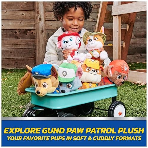 GUND PAW Patrol Official Rubble Take Along Buddy Plush Toy, Premium Stuffed Animal for Ages 1 & Up, Yellow/Brown, 13” thumbnail 9