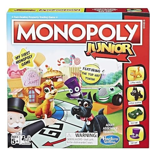 Monopoly Junior Board Game for 4 Players, Ages 5 and up (Amazon Exclusive) - Image 1