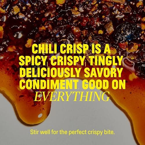 FLYBYJING Chili Crisp Bundle: Four Premium Chili Sauces Good on Noodles, Proteins, Veggies & Everything - Spicy, Savory, Crunchy Vegan Hot Sauces, Great Gift for Foodies 6oz (Pack of 4) thumbnail 3