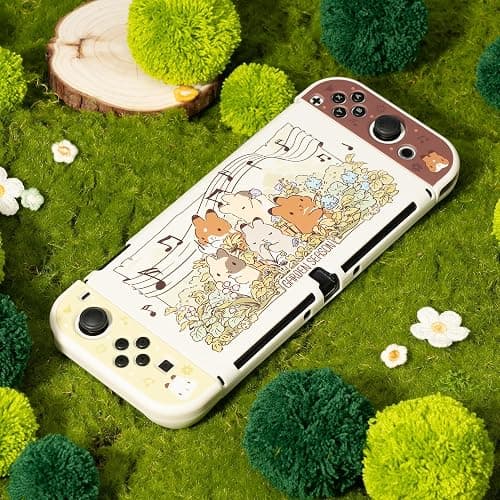 GeekShare Cute Protective Case for Switch OLED Slim Cover Case Hard PC Protective Shell Compatible with Switch OLED - Team Timothy thumbnail 6
