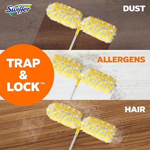 Swiffer Duster Kit with 6 ft Super Extendable Handle, Heavy Duty Starter Kit with 8 Refills thumbnail 8