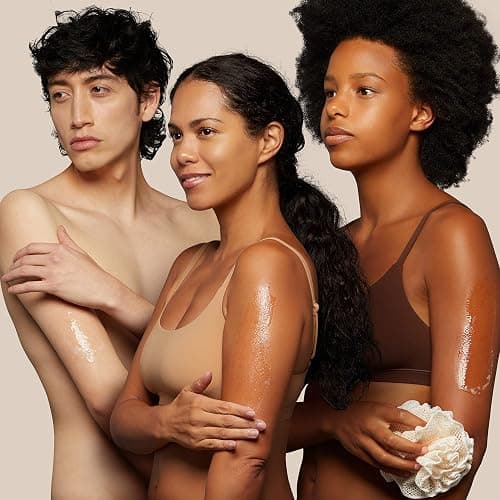 OGX Hydration + Sea Kelp & Hyaluronic Acid Sulfate-Free Lightly Moisturizing Body Scrub with Black Rice, Gentle Exfoliating Daily Body Wash to Soften & Smooth Skin, 19.5 Fl Oz thumbnail 4