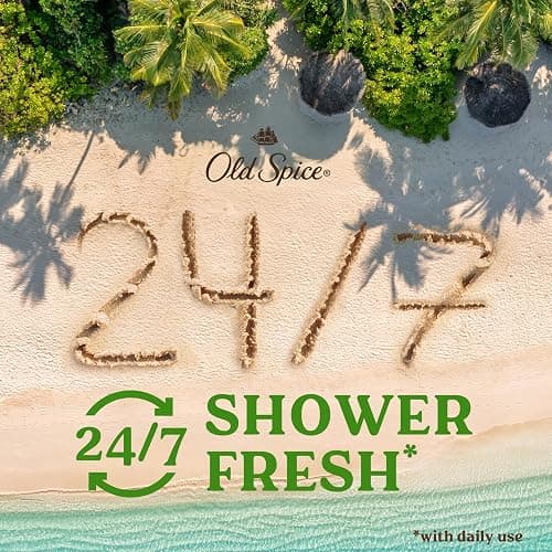 Old Spice Body Wash for Men, 24/7 Shower Fresh with Lasting Scent, Cleanse & Refresh, Gentle on Skin, Vitamin B3, Fiji with Palm Tree + Coconut Scent, 25 oz (Pack of 4) thumbnail 4