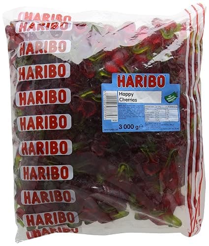 HARIBO,3 kg (Pack of 1) Happy Cherries 3kg Cherry Flavoured Sweets Bulk - Image 1