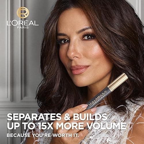 L’Oreal Paris Makeup Voluminous Original Volume Building Mascara, Black Brown, 0.28 fl; oz. - Washable Black Brown - 0.28 Fl Oz (Pack of 1) thumbnail 3