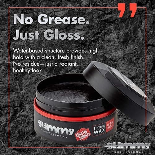 Gummy Professional - Hair Wax for Men - Ultra Hold Styling Pomade for Dry, Damp Hair - Water-Based Texturizing Clay Paste with Provitamin B5 & Keratin - Strong Hold - Alcohol & Paraben-Free - 150ml thumbnail 5