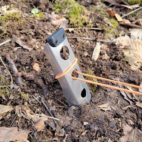 BoglerCo Ultralight Backpacking Trowel, 0.48 oz (13.5g) Black thumbnail 6
