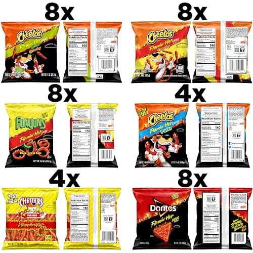 Frito-Lay Flamin' Hot Mix, Variety Pack (Pack of 40), Packaging May Vary thumbnail 3