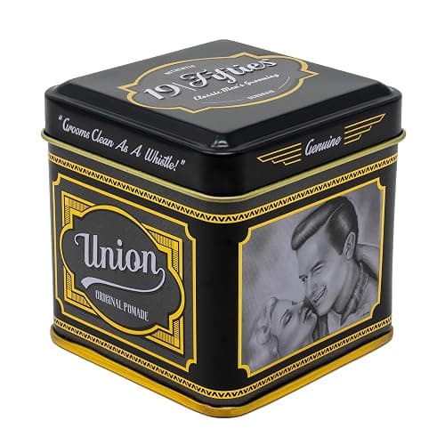 19Fifties Union Original Pomade For Men - 4oz Beautiful Tin | All Day Firm Hold, Easily Washes Out With Water, High Shine & Amazing Scent - Ideal For Pompadours, Side-Part Comb-Overs, & Slick-Back - Image 1