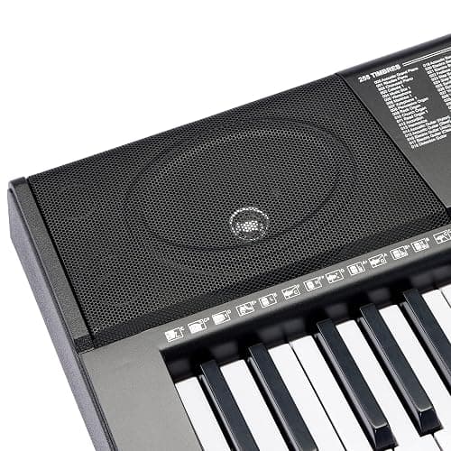 Amazon Basics Electric Keyboard Piano with 61 Keys, Built-in Speakers, Songs for Learning, Black thumbnail 5