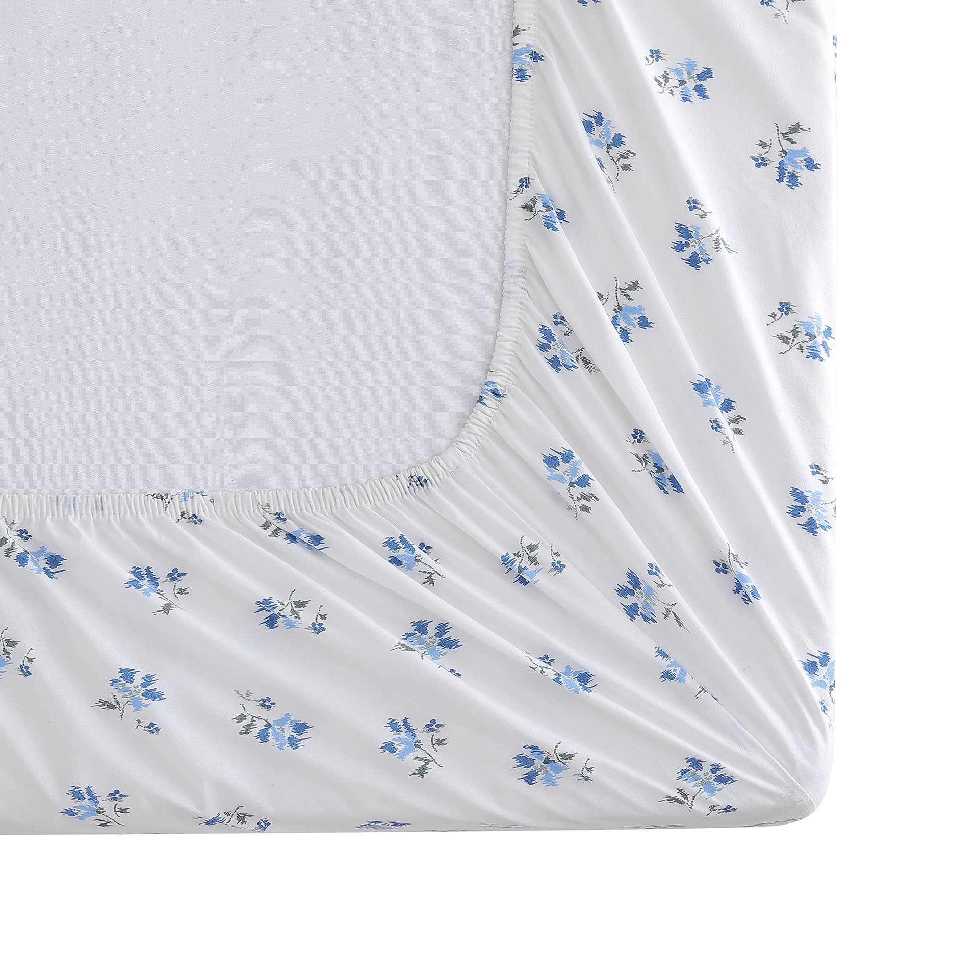 Stone Cottage - Full Sheets, Cotton Percale Bedding Set, Crisp & Cool Home Decor (Blue Sketchy Ditsy, Full) - Full - Blue Sketchy Ditsy thumbnail 5