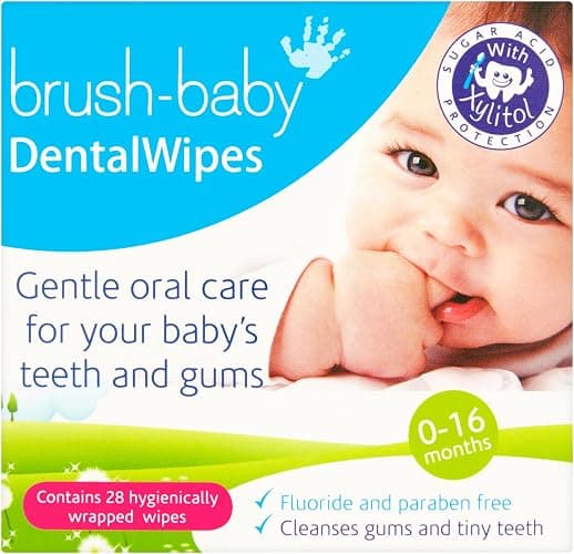 Brush Baby 28 Dental Wipes **4 PACK DEAL** - Image 1