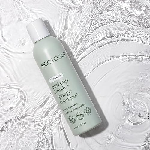EcoTools Makeup Brush Cleansing Pad + Deep Clean Shampoo Bundle, Brush Cleaner Mat & Makeup Brush Cleanser For Deep Cleaning Tools, Clean Formula, Cruelty-Free, & Vegan, 2 Piece Set - Shampoo, 2 Piece Set thumbnail 10