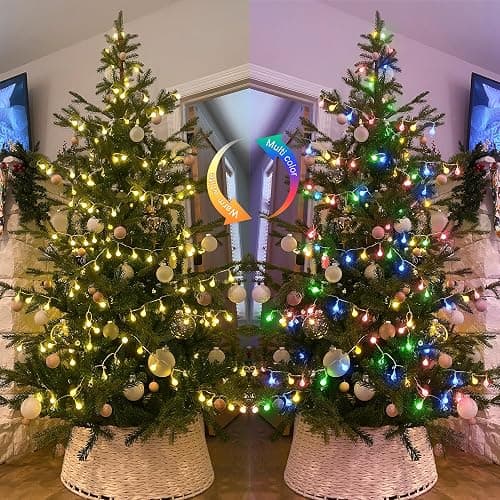 JMEXSUSS Globe String Lights Indoor, Color Changing Christmas Lights Plug in, Warm White & Multicolor String Light with Remote for Bedroom Room Tree Party Christmas Decor thumbnail 4