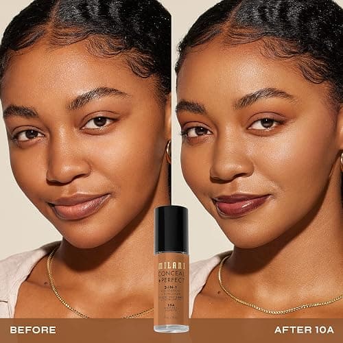 Milani Conceal + Perfect 2-in-1 Foundation + Concealer for a Flawless Complexion, Under Eye Corrector, Cover Redness and Imperfections, Waterproof and Sweatproof - Hazelnut thumbnail 3
