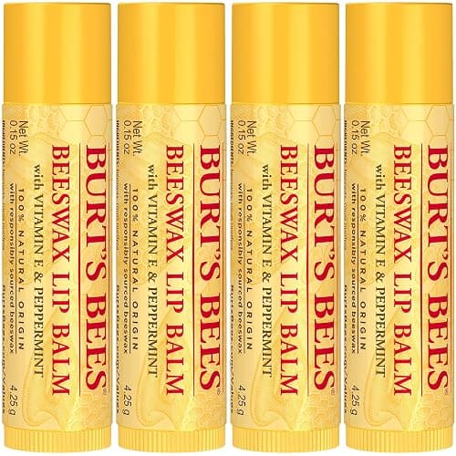 Burt's Bees Lip Balm - Original Beeswax, Lip Moisturizer With Responsibly Sourced Beeswax, Tint-Free, Natural Origin Conditioning Treatment, 4 Tubes, 0.15 oz. thumbnail 10