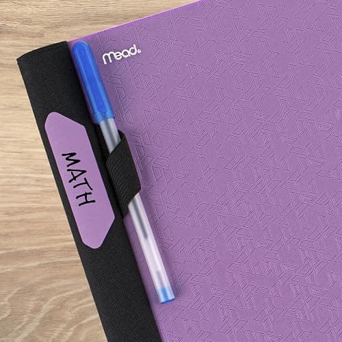 Five Star Advance Spiral Notebook + Study App, 5 Subject, College Ruled Paper, 8-1/2" x 11", 200 Sheets, Spiral Guard, Movable Tabbed Dividers, Amethyst Purple (820013G) thumbnail 6