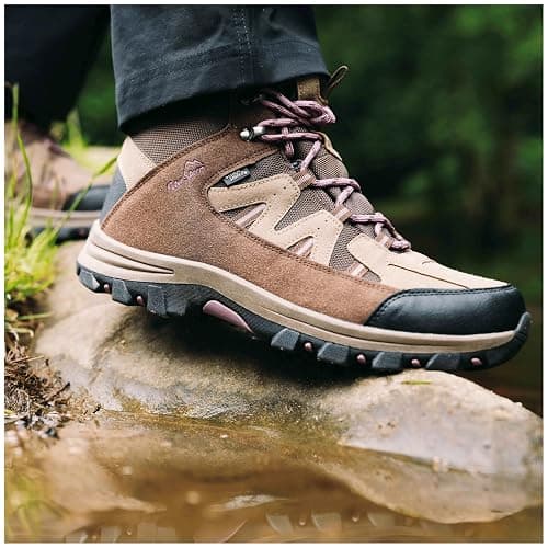 Peter Storm Women's Buxton Waterproof Walking Boots with High Traction Rubber Sole & Speed Lacing, Breathable, Lightweight, Durable & Vegan Friendly Footwear, Ideal for Hiking & Trekking thumbnail 2