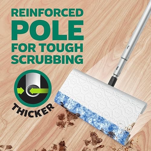 Swiffer Sweep & Mop Deluxe 2-in-1 Multi-Surface Kit for Floor Cleaning, Includes 1 Sweeper Device, 5 Dry Sweeping + 6 Wet Mopping Heavy Duty Cloths, Black thumbnail 8