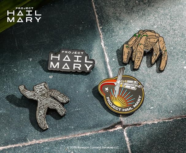 Project Hail Mary 4-Piece Enamel Pin Set | Officially Licensed | Badge Accessories For Lanyard, Backpack, Clothes thumbnail 5