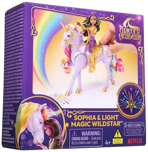 Unicorn Academy, Sophia & Light Magic Wildstar with Rainbow Light-up Effects, Dolls & Unicorn Toys for Girls, Gifts & Stocking Stuffers for Ages 4 and up thumbnail 9