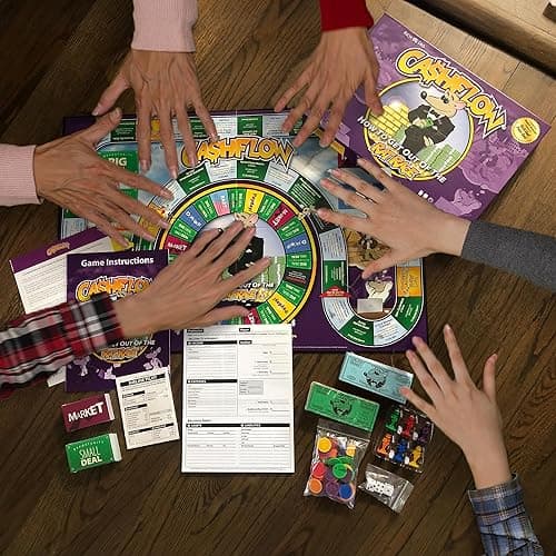 Rich Dad CASHFLOW Board Game, Educational Business & Finance Literacy Game, Ages 14 & Up - Financial Learning Games for Kids, Teens, Adults and Family thumbnail 2
