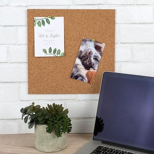 Quartet Cork Tiles, Bulletin Board Cork Panels 12" x 12" x 3/16", Natural, 4 Pack (102) thumbnail 2
