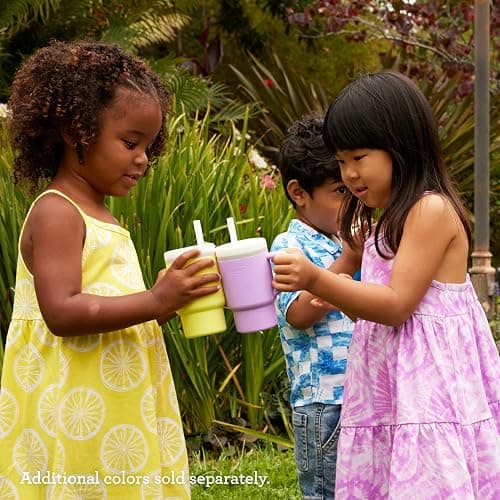 Infantino My 1st Tumbler, 9 Oz. Silicone Sippy Cup with Straw & Handle, Spill-Resistant Baby Cup for On-the-Go, BPA-Free Transition Bottle, Lilac thumbnail 9