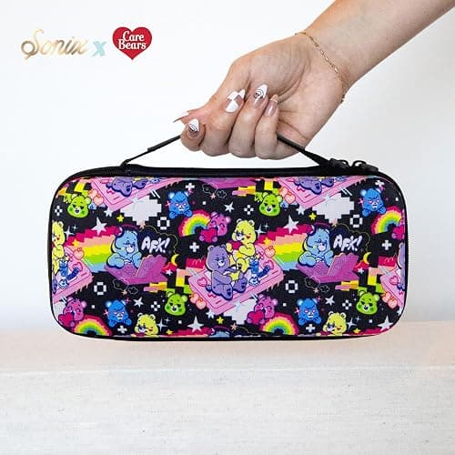 Sonix Carrying Case for Nintendo Switch 2, Switch 1, Lite, OLED, Protective Travel Case with Game Cartridge Storage | Care Bears Let's Play thumbnail 8