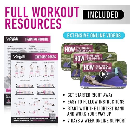 Resistance Bands for Working Out with Workout Bands Guide. 4 Booty Bands for Women Men Fabric Elastic Bands for Exercise Bands Resistance Bands for Legs Bands for Working Out Hip Thigh Glute Bands Set thumbnail 4
