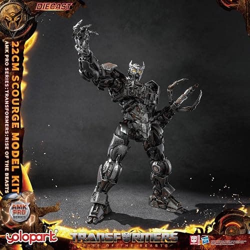 YOLOPARK Transformers AMK PRO Scourge Action Figure, 8.66 Inch Rise of The Beasts Transformers Toy with Magnetic Control LED,Highly Articulated Collectible Model Kit for Ages 15 and Up,No Converting thumbnail 4