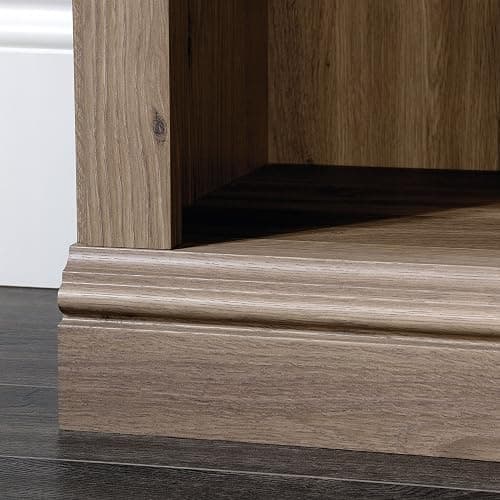 Sauder 5 Tier Book Shelf Wooden Bookcase Multipurpose Bookshelf for Home Office, Living Room, in Salt Oak finish thumbnail 7