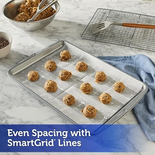 Reynolds Kitchens Cookie Baking Sheets, Pre-Cut Parchment Paper, 25 Count per Pack (Pack of 4), 100 Sheets Total thumbnail 5