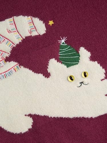CIDER Cat Sweater Pullover Sweater thumbnail 2